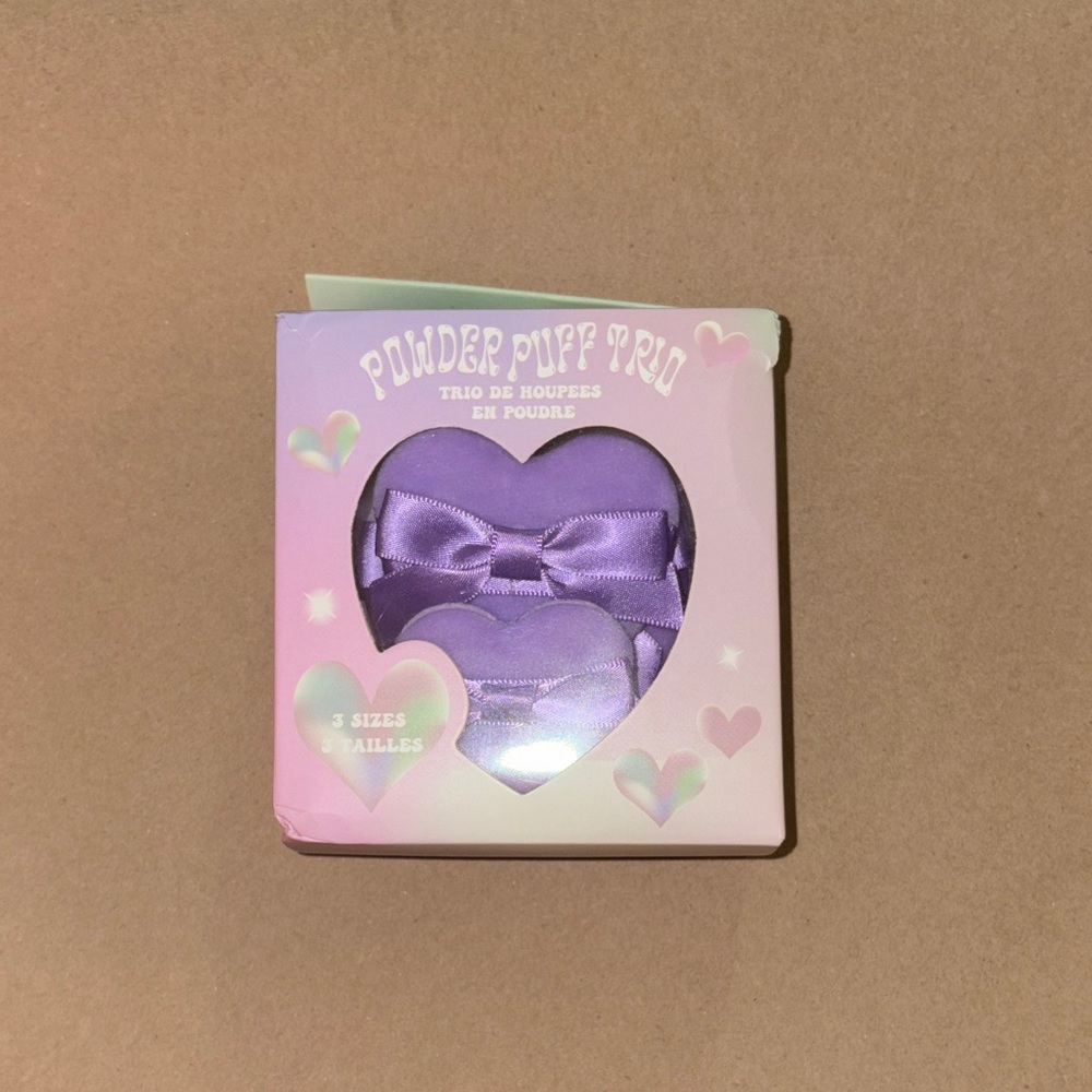 Purple Powder Puff Trio (Makeup Powder Use)